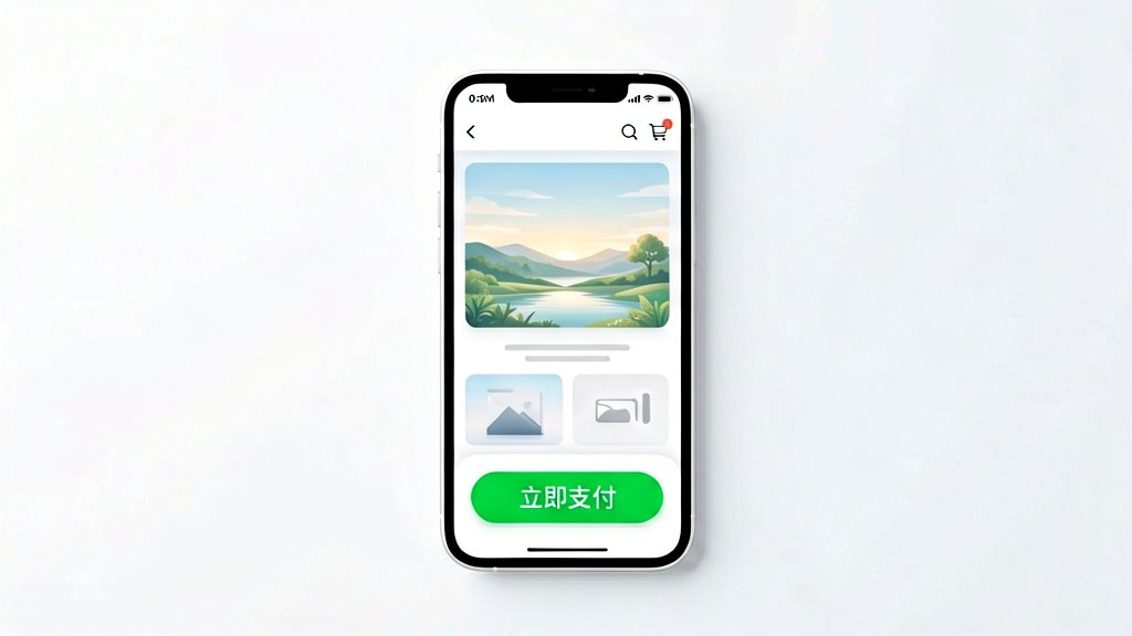 落地页在线收款按钮示例图